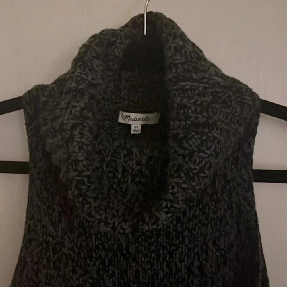 Madewell cowl neck sleeveless sweater size X-Small‎ Contemporary Preppy - Picture 4 of 7